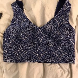 Small Forever21 Blue Crop Top